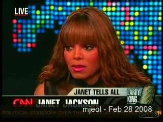 Janet Jackson on Larry King Feb 28 2008